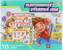 Hra výuková elektronická 10 listů s úkoly na baterie CZ Zvuk