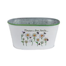 Květináč plechový ovál K7082/1 - výška 10 cm