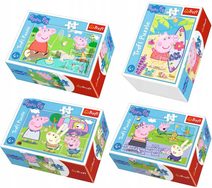PUZZLE Prasátko Peppa Pig U rybníka mini 20x13cm 54 dílků 4 druhy