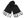 Zimní šála pletená 27x175 (4 černá)