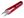 Nůžky cvakačky délka 10,5 cm s plastovou rukojetí (červená)
