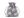 Dárkový pytlík vločky s glitry 10x13 cm imitace juty (2 šedo-bílá)