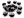 Plastové broušené korálky s velkým průvlekem / plavkové 14,5x9 mm 5 kusů (9 černá)
