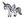 Nažehlovačka jednorože, delfín, tygr, kočka, lev, zajíc (1 bílá jednorožec)