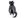 Brož kočka pruhovaná (černá)