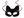 Karnevalová maska - škraboška sametová s glitry kočka (3 černá růžová)