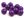 Plastové korálky Color Ø20 mm 5 ks (1 fialová purpura)