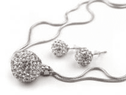 Náhrdelník a náušnice BALT hadí řetízek (1 sada) Soupravy