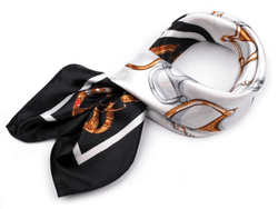 Saténový šátek 90x90 cm s potiskem (1 ks) Šátky saténové