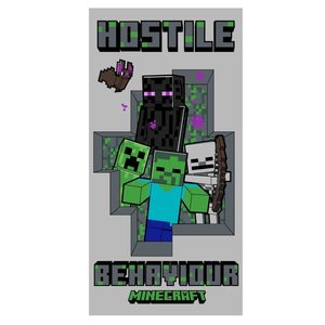 Osuška Minecraft Hostile Behaviour 70x140 cm