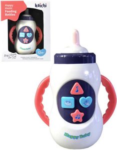 Baby lahvička kojenecká na baterie Světlo Zvuk pro miminko plast