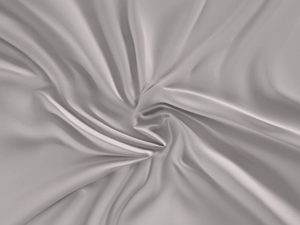 Saténové prostěradlo 90x200cm světle šedé