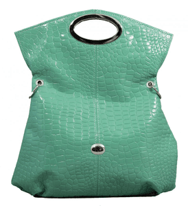 Moderní trendová multifunkční kabelka S137 mentolová Zelené kabelky