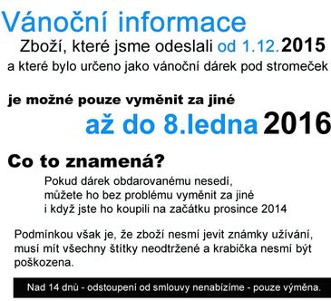 Podařilo se nám, dnes zpracovat INFO STRÁNKU VÁNOCE