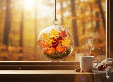 Podzimní dekorace v aeráriu: Jednoduchý návod krok za krokem