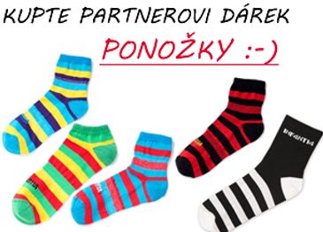 ZLOBIL VÁS MANŽEL, PARTNER? DARUJTE PONOŽKY :-)