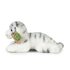 Plyšový tygr bílý ležící, 17 cm