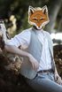 Maska papírová liška