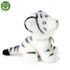 Plyšový tygr bílý sedící, 18 cm