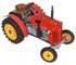 Kovový traktor Zetor 25A červený na klíček 15cm 1:25