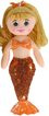 Panenka mořská panna látková 30cm se třpytkami 4 barvy