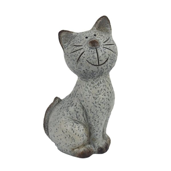 Dekorace kočka X5656 - 10 × 7,5 × 16,8 cm