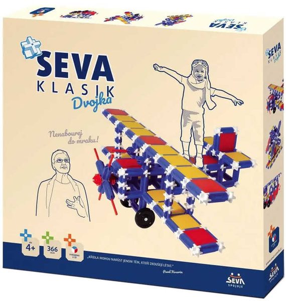 SEVA Stavebnice Klasik Dvojka plast 366 dílků