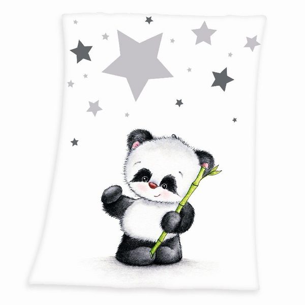 Micropolar fleece deka Panda Polyester, 75/100 cm
