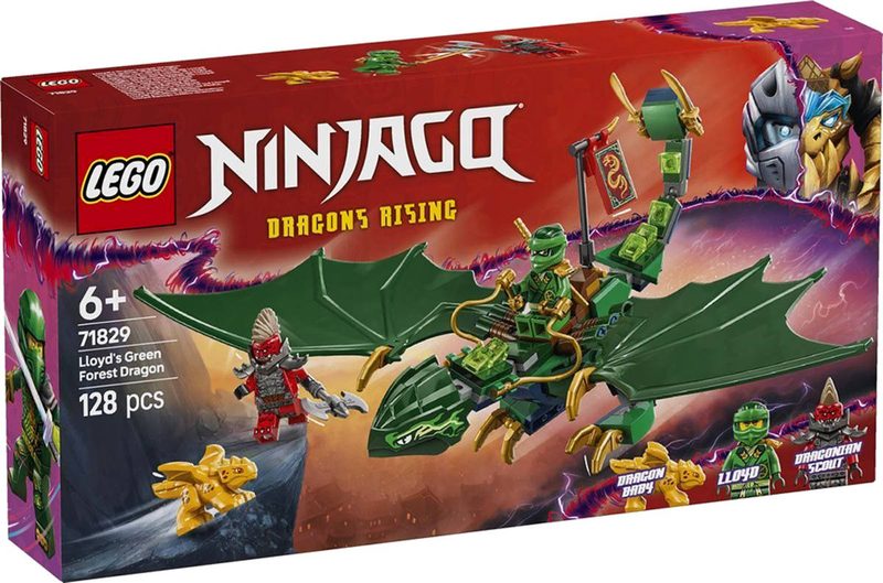 LEGO NINJAGO Lloydův zelený lesní drak 71829 STAVEBNICE