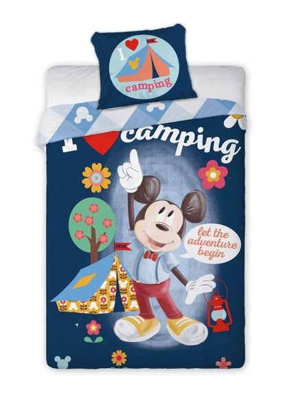 Povlečení Mickey camping Bavlna, 140/200, 70/90 cm