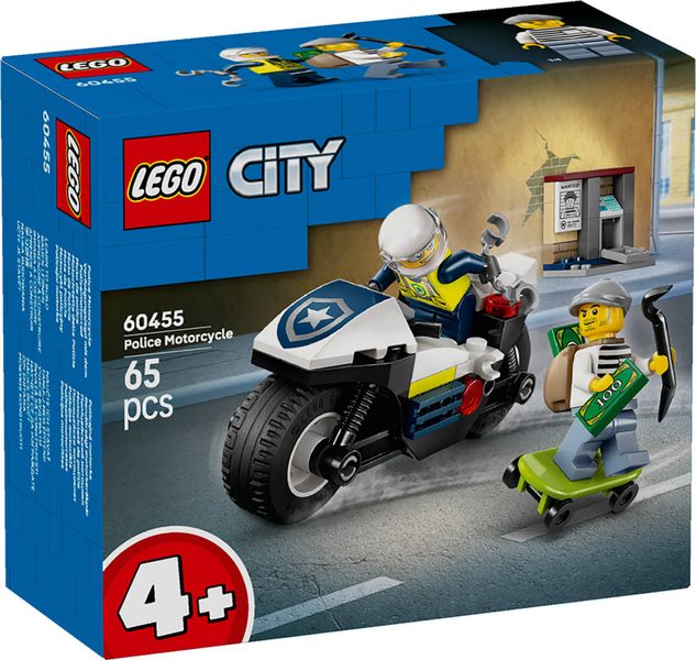LEGO CITY Honička na policejní motorce 60455