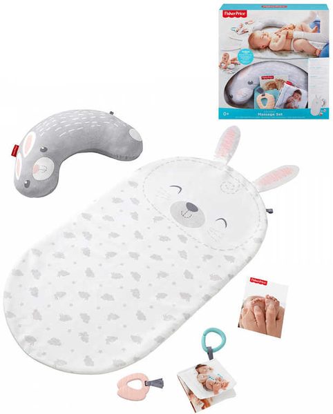 FISHER PRICE Baby Bunny dečka masážní s kousátkem pro miminko