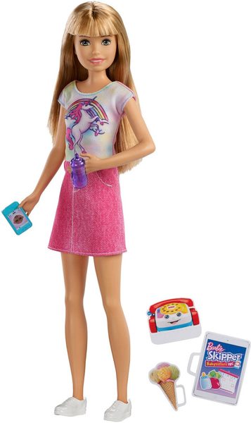 Panenka Barbie chůva 27cm set s 5 doplňky 5 druhů