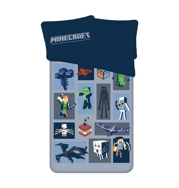 JERRY FABRICS Povlečení Minecraft Emblematic micro Polyester - mikrovlákno, 140/200, 70/90 cm