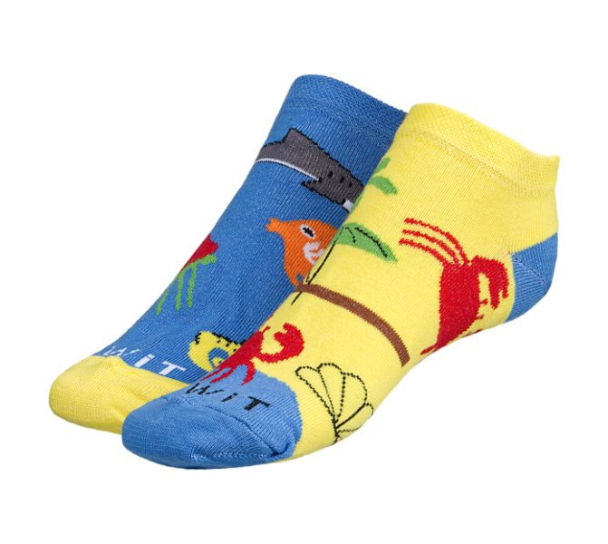 Ponožky nízké Pláž - 35-38 žlutá