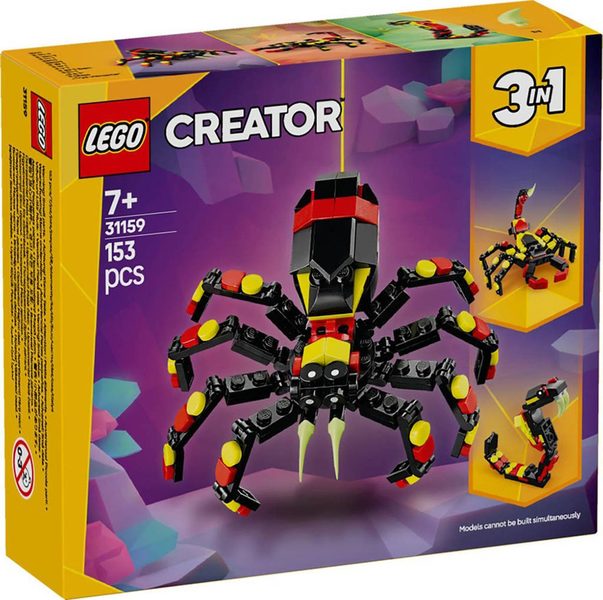 LEGO CREATOR Divoká zvířata: Překvapivý pavouk 3v1 31159 STAVEBNICE