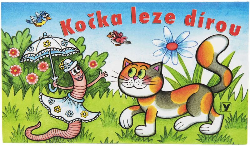 Baby knížka leporelo Kočka leze dírou ilustrace Ondřej Sekora