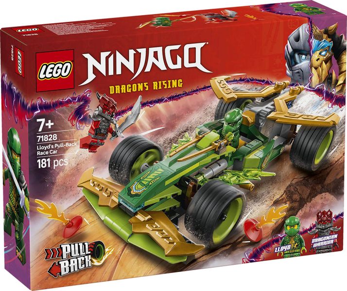 LEGO NINJAGO Lloydovo závodní auto zpětný chod 71828