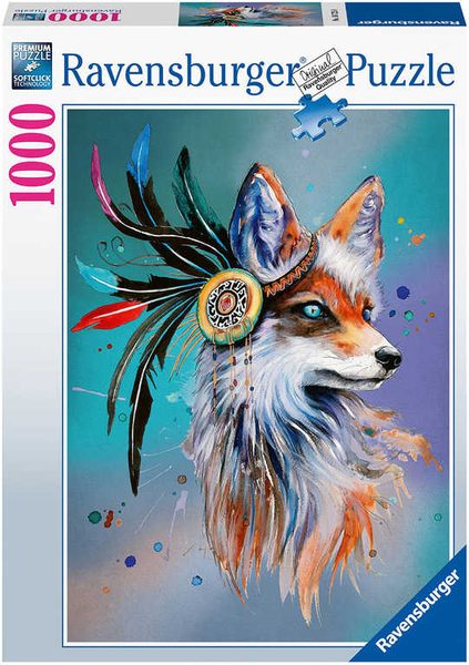 RAVENSBURGER PUZZLE Boho liška 1000 dílků 50x70cm skládačka