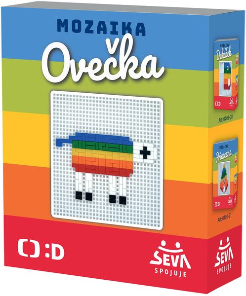 SEVA Mozaika Ovečka Déčko 338 dílků plast STAVEBNICE