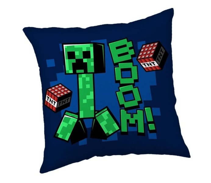 JERRY FABRICS Polštářek Minecraft Jolly Boom Polyester, 40/40 cm