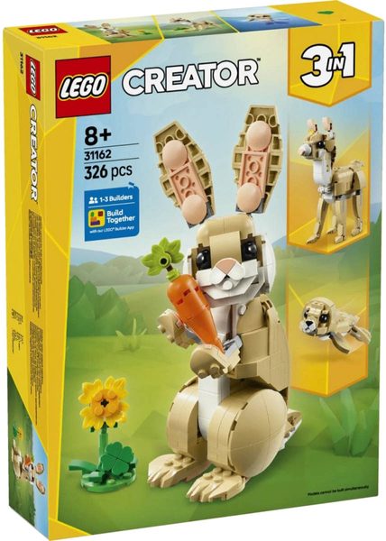 LEGO CREATOR Roztomilý králíček 3v1 31162
