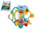 Chrastítko koule/míček edukační plast 15cm pro nejmenší v krabici 18x19x17cm 6m+