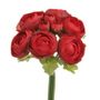 Umělý Ranunculus pryskyřník svazek červená tmavší