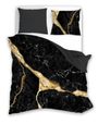 FARO Povlečení bavlněný satén Minerál Black Bavlna - Satén, 140/200, 70/90 cm