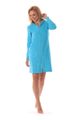 Krátký dámský župan na zip Bari blue atoll 38 64 6335