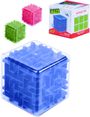 Hlavolam kostka 6 stran kuličkové bludiště krychle 3 barvy