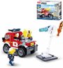 SLUBAN Fire Auto off-road s vodním dělem 192 dílků + 2 figurky STAVEBNICE