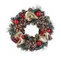 Vánoční věnec s šiškami P2126 Ø34 cm