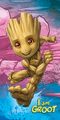 Osuška Groot I am groot 70x140 cm